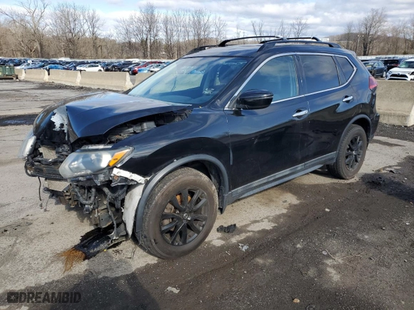 2017 Nissan Rogue SV with VIN 5N1AT2MVXHC820752, listed as a Copart auction lot 50964075 with 90,867 mi miles and Salvage Title. Bid and sale history available at carsss.com. Image 1.