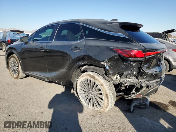 2025 Lexus RX with VIN 2T2BBMCA3SC066299, listed as a Copart auction lot 41889465 with 1,946 mi miles and Salvage Title. Bid and sale history available at carsss.com. Image 2.