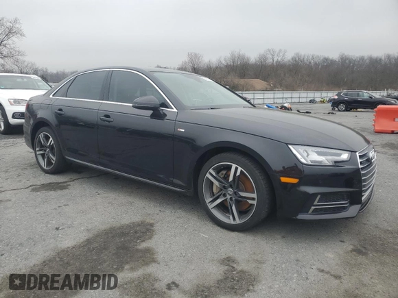 2017 Audi A4 Premium Plus with VIN WAUENAF49HN037325, listed as a Copart auction lot 50267105 with 71,616 mi miles and Salvage Title. Bid and sale history available at carsss.com. Image 4.