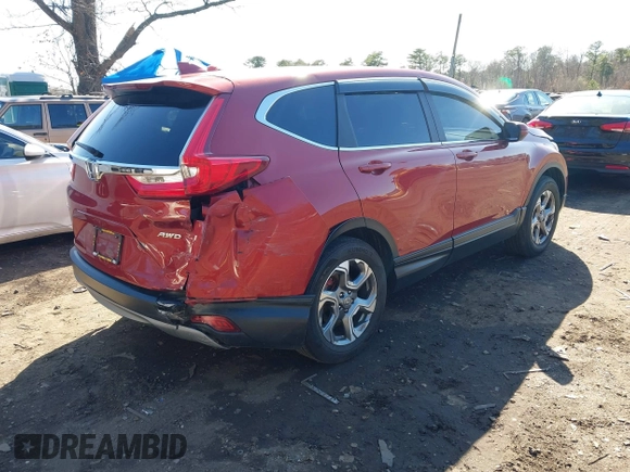 2018 Honda CR-V EX with VIN 2HKRW2H57JH604764, listed as a IAAI auction lot 41935099 with 156,459 mi miles and . Bid and sale history available at DreamBid. Image 4.