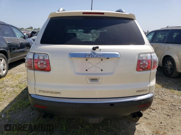 2008 GMC Acadia SLT2 with VIN 1GKEV33738J284784, listed as a Copart auction lot 54266755 with Not Provided miles and Clean Title. Bid and sale history available at DreamBid. Image 6.