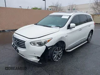 2014 Infiniti QX60 Hybrid with VIN 5N1CL0MM6EC519749, listed as a IAAI auction lot 41470769 with 153,766 mi miles and . Bid and sale history available at DreamBid. Image 2.