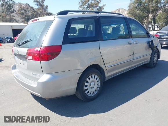2005 Toyota Sienna CE with VIN 5TDZA23CX5S307430, listed as a IAAI auction lot 42058219 with 97,391 mi miles and . Bid and sale history available at DreamBid. Image 4.