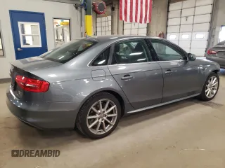 2014 Audi A4 Premium Plus with VIN WAUFFAFLXEN037077, listed as a Copart auction lot 51582465 with 104,475 mi miles and Salvage Title. Bid and sale history available at carsss.com. Image 3.