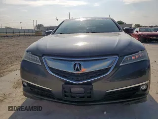 2015 Acura TLX Advance with VIN 19UUB2F77FA000352, listed as a Copart auction lot 60618585 with 95,205 mi miles and Salvage title. Bid and sale history available at DreamBid. Image 5.