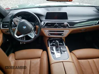 2019 BMW 7 Series 740i xDrive with VIN WBA7E4C51KGV71020, listed as a Copart auction lot 60761103 with 0 mi miles. Bid and sale history available at carsss.com. Image 8.