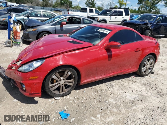 2011 Mercedes-Benz SLK 300 z VIN WDBWK5EA6BF241207, wystawiony jako Copart lot #69335134 z przebiegiem 60 535 mil mil oraz Nie do naprawy • Non repairable. Historia ofert i sprzedaży dostępna na DreamBid. Obrazek 1.