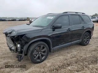 2023 Honda Pilot Sport with VIN 5FNYG1H31PB024807, listed as a Copart auction lot 68918834 with 25,270 mi miles and Salvage Title. Bid and sale history available at carsss.com. Image 1.