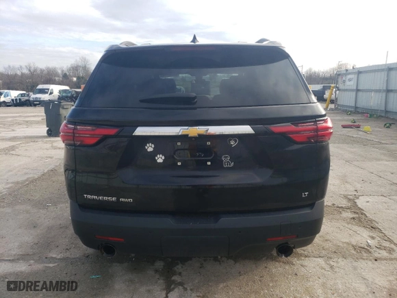 2022 Chevrolet Traverse LT Leather with VIN 1GNEVHKW6NJ110728, listed as a Copart auction lot 86633104 with 84,506 mi miles and Salvage Title. Bid and sale history available at carsss.com. Image 6.