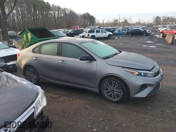 2023 Kia Forte GT-Line with VIN 3KPF54AD3PE672236, listed as a IAAI auction lot 41821671 with 11,009 mi miles. Bid and sale history available at carsss.com. Image 13.