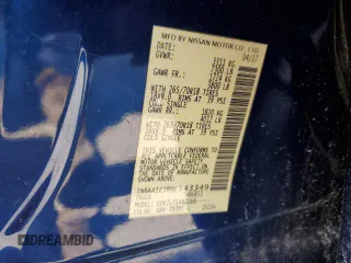 2017 Nissan Titan SV z VIN 1N6AA1EJ9HN543349, wystawiony jako Copart lot #50994035 z przebiegiem Nie podano mil oraz Szkody całkowita. Historia ofert i sprzedaży dostępna na DreamBid. Obrazek 14.