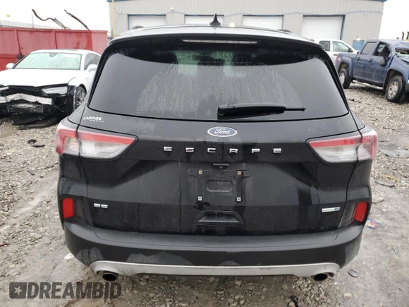2020 Ford Escape SE with VIN 1FMCU9G69LUC20553, listed as a Copart auction lot 43860345 with 53,466 mi miles and Salvage Title. Bid and sale history available at carsss.com. Image 6.