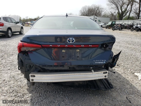 2020 Toyota Avalon Hybrid Limited with VIN 4T1D21FB3LU019886, listed as a Copart auction lot 50025314 with 54,956 mi miles and Salvage Title. Bid and sale history available at carsss.com. Image 6.