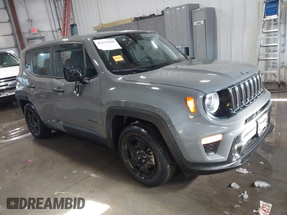 2020 Jeep Renegade Sport with VIN ZACNJAAB8LPL19375, listed as a IAAI auction lot 41233560 with 17,248 mi miles and . Bid and sale history available at carsss.com. Image 1.