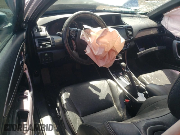 2016 Honda Accord Touring with VIN 1HGCT2B00GA007467, listed as a Copart auction lot 53456225 with Not Provided miles and Salvage Title. Bid and sale history available at DreamBid. Image 8.