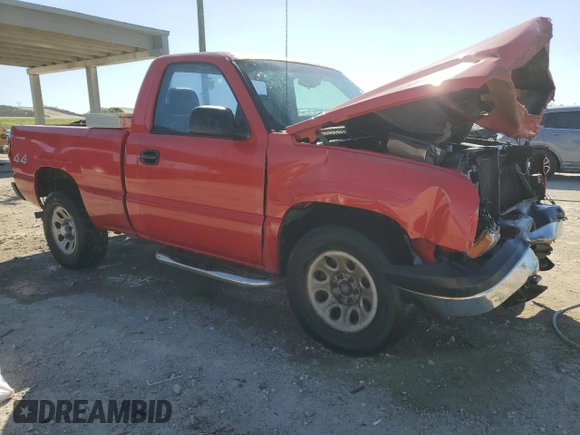 2006 Chevrolet Silverado 1500 Work Truck with VIN 3GCEK14X16G268945, listed as a Copart auction lot 49588845 with 277,444 mi miles and Salvage Title. Bid and sale history available at carsss.com. Image 4.