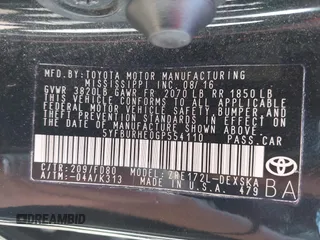 2016 Toyota Corolla L with VIN 5YFBURHE0GP554110, listed as a IAAI auction lot 42084961 with 83,825 mi miles and . Bid and sale history available at DreamBid. Image 9.