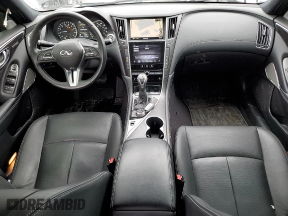 2021 Infiniti Q50 Signature Edition with VIN JN1EV7CR2MM751399, listed as a Copart auction lot 45422675 with 40,227 mi miles and Salvage title. Bid and sale history available at DreamBid. Image 8.