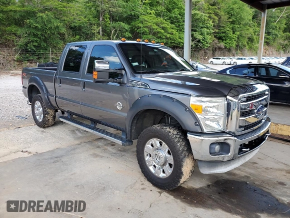 2014 Ford F-350 XLT with VIN 1FT8W3BTXEEA70450, listed as a Copart auction lot 55392315 with 167,895 mi miles and Salvage title. Bid and sale history available at DreamBid. Image 4.