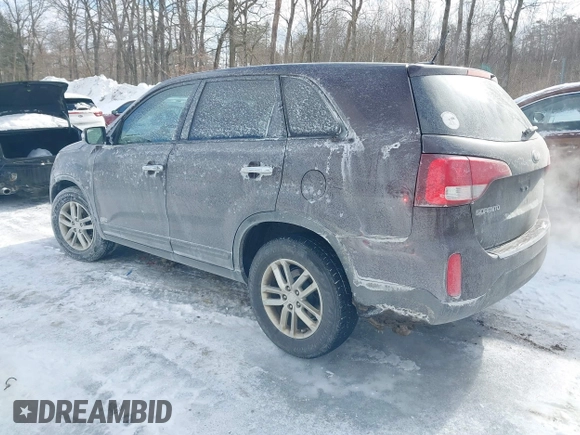 2014 Kia Sorento LX with VIN 5XYKTCA63EG540626, listed as a IAAI auction lot 41597949 with 126,683 mi miles and . Bid and sale history available at carsss.com. Image 3.