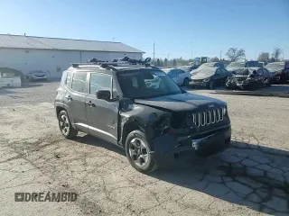 2015 Jeep Renegade Latitude with VIN ZACCJABH9FPB80553, listed as a Copart auction lot 83657494 with 76,005 mi miles and Salvage Title. Bid and sale history available at carsss.com. Image 11.