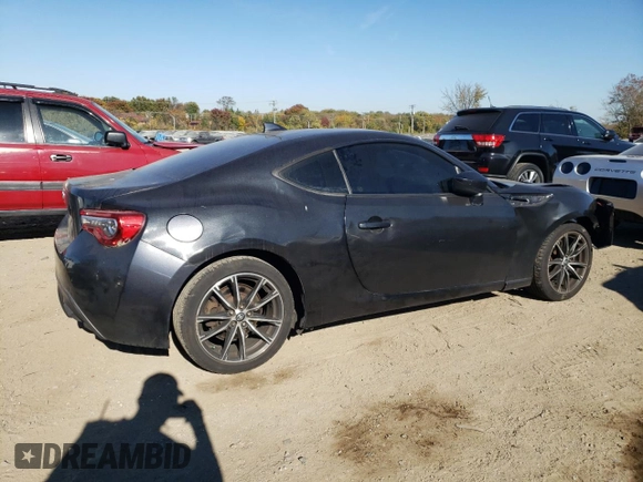2017 Toyota 86 with VIN JF1ZNAA16H9706795, listed as a Copart auction lot 77580114 with 81,759 mi miles and Salvage Title. Bid and sale history available at carsss.com. Image 3.