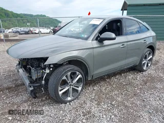2023 Audi Q5 Sportback S line Prestige with VIN WA16AAFY1P2013875, listed as a IAAI auction lot 42260587 with 19,763 mi miles and . Bid and sale history available at DreamBid. Image 18.