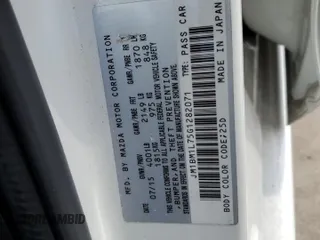 2016 Mazda 3 i Touring with VIN JM1BM1L75G1282071, listed as a Copart auction lot 48818925 with 55,928 mi miles and Salvage Title. Bid and sale history available at DreamBid. Image 12.