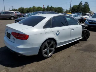 2014 Audi S4 Premium Plus with VIN WAUBGAFL6EA071441, listed as a Copart auction lot 65486104 with 105,621 mi miles and Salvage Title. Bid and sale history available at carsss.com. Image 3.