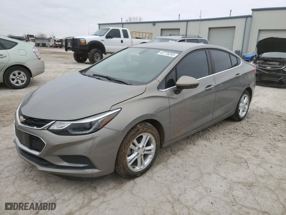 2017 Chevrolet Cruze LT with VIN 1G1BH5SE9H7272386, listed as a Copart auction lot 42775255 with 128,137 mi miles and Salvage Title. Bid and sale history available at carsss.com. Image 1.