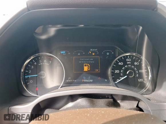 2020 Ford F-150 XL with VIN 1FTEW1E47LFC04396, listed as a Copart auction lot 48570105 with 97,411 mi miles and Salvage Title. Bid and sale history available at DreamBid. Image 9.