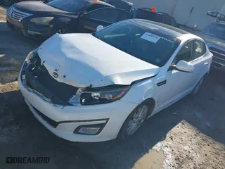 2014 Kia Optima EX with VIN 5XXGN4A79EG260468, listed as a IAAI auction lot 41696210 with 210,860 mi miles. Bid and sale history available at carsss.com. Image 2.