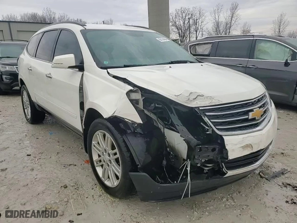 2014 Chevrolet Traverse LT with VIN 1GNKRGKD4EJ278559, listed as a Copart auction lot 86104984 with 140,717 mi miles and Clean Title. Bid and sale history available at carsss.com. Image 14.