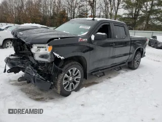 2022 Chevrolet Silverado 1500 RST with VIN 1GCUDEED4NZ524396, listed as a Copart auction lot 44062025 with 67,121 mi miles and Salvage Title. Bid and sale history available at DreamBid. Image 1.