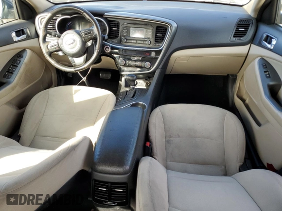 2015 Kia Optima Hybrid with VIN KNAGM4AD6F5083454, listed as a Copart auction lot 77230234 with 138,087 mi miles and Clean Title. Bid and sale history available at carsss.com. Image 8.