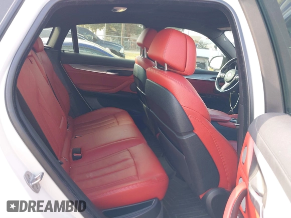 2018 BMW X6 xDrive35i with VIN 5UXKU2C55J0X49585, listed as a IAAI auction lot 41513997 with 57,204 mi miles. Bid and sale history available at carsss.com. Image 8.