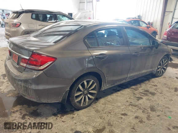 2015 Honda Civic EX-L with VIN 2HGFB2F96FH515130, listed as a IAAI auction lot 41624438 with 180,891 mi miles and . Bid and sale history available at DreamBid. Image 4.