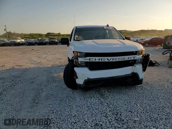 2020 Chevrolet Silverado 1500 Custom with VIN 1GCRWBEF9LZ281181, listed as a Copart auction lot 43327815 with 80,007 mi miles and Salvage Title. Bid and sale history available at carsss.com. Image 10.