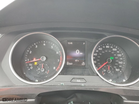 2019 Volkswagen Tiguan S with VIN 3VV0B7AX5KM162349, listed as a Copart auction lot 49258335 with 87,347 mi miles and Salvage Title. Bid and sale history available at carsss.com. Image 9.