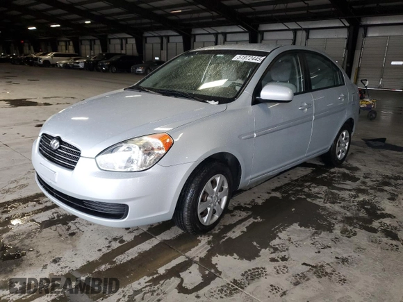 2010 Hyundai Accent GLS with VIN KMHCN4AC4AU483643, listed as a Copart auction lot 51972445 with 134,288 mi miles and Salvage Title. Bid and sale history available at carsss.com. Image 1.