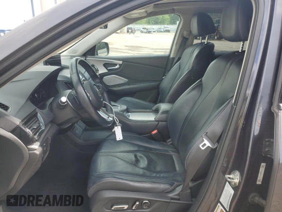 2019 Acura RDX Technology with VIN 5J8TC1H52KL012132, listed as a Copart auction lot 60814885 with 62,438 mi miles and Salvage title. Bid and sale history available at DreamBid. Image 7.