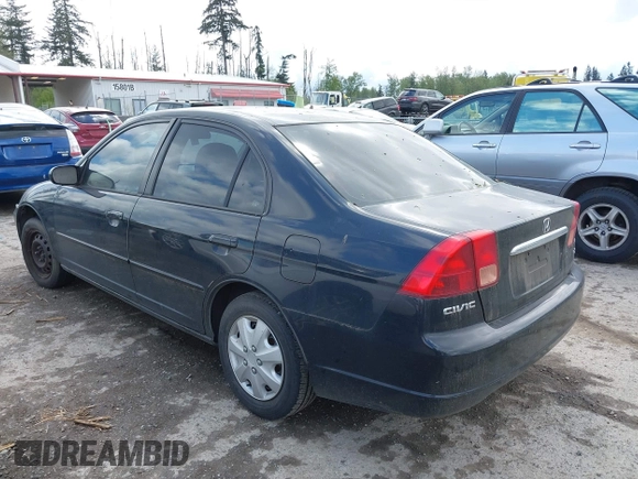 2002 Honda Civic LX with VIN 1HGES16552L060982, listed as a IAAI auction lot 42141884 with 202,659 mi miles and . Bid and sale history available at DreamBid. Image 3.