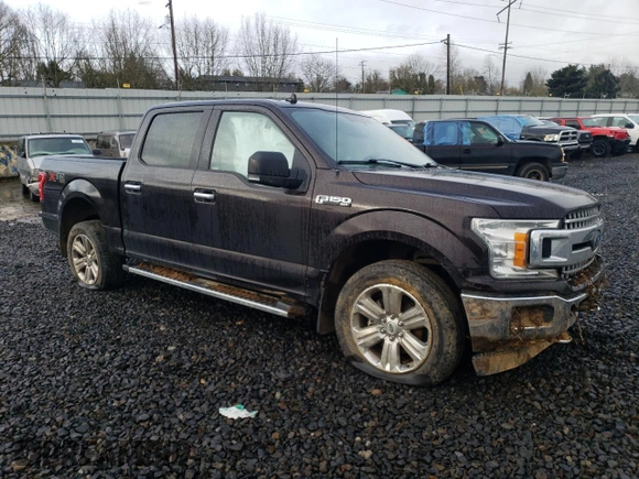 2018 Ford F-150 XL with VIN 1FTEW1EP5JFA02664, listed as a Copart auction lot 45900715 with 105,838 mi miles and Salvage Title. Bid and sale history available at carsss.com. Image 4.