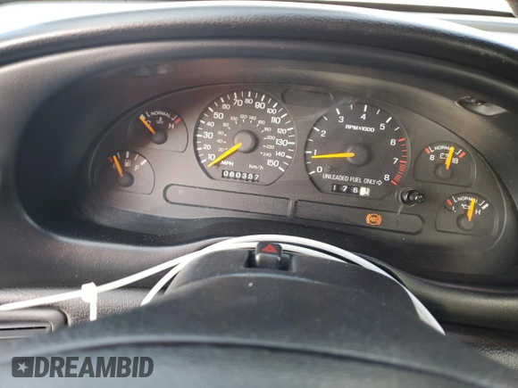 1996 Ford Mustang GT with VIN 1FALP45X9TF226146, listed as a Copart auction lot 42943185 with 60,357 mi miles and Salvage Title. Bid and sale history available at carsss.com. Image 9.