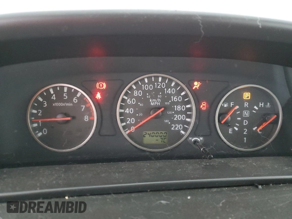 2006 Nissan X-Trail XE z VIN JN8BT08VX6W210650, wystawiony jako Copart lot #42935915 z przebiegiem 240 000 mil mil oraz Szkoda całkowita • Salvage title. Historia ofert i sprzedaży dostępna na DreamBid. Obrazek 9.