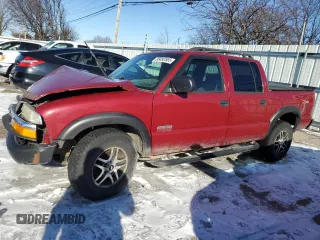 2004 Chevrolet S-10 LS with VIN 1GCDT13X54K104095, listed as a Copart auction lot 88492565 with 237,941 mi miles and Salvage Title. Bid and sale history available at DreamBid. Image 1.