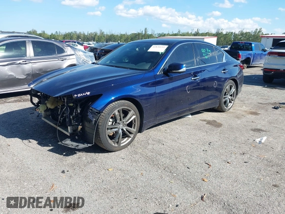 2021 Infiniti Q50 3.0t SENSORY with VIN JN1EV7CP9MM707723, listed as a IAAI auction lot 41834111 with 56,787 mi miles. Bid and sale history available at carsss.com. Image 18.
