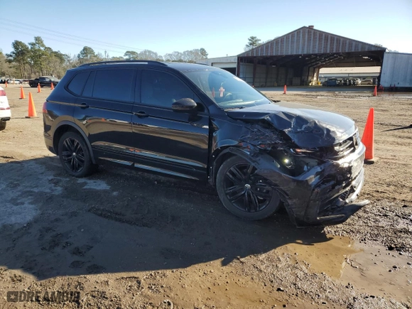 2022 Volkswagen Tiguan SE R-Line Black with VIN 3VVCB7AX1NM001398, listed as a Copart auction lot 47394905 with 48,121 mi miles and Salvage Title. Bid and sale history available at carsss.com. Image 4.