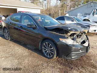 2015 Acura TLX V6 Tech with VIN 19UUB2F53FA005420, listed as a IAAI auction lot 41790606 with 229,489 mi miles. Bid and sale history available at carsss.com. Image 1.