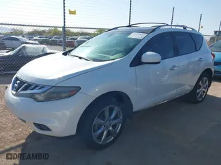 2013 Nissan Murano LE with VIN JN8AZ1MU1DW211793, listed as a IAAI auction lot 41919427 with 250,783 mi miles. Bid and sale history available at carsss.com. Image 2.